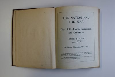 1914 Nation And The War Prayer Event