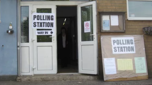 Polling station signs