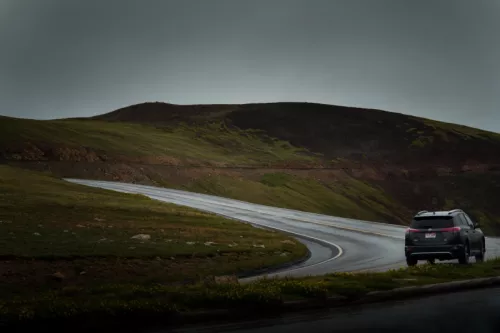 Car Travelling on Road
