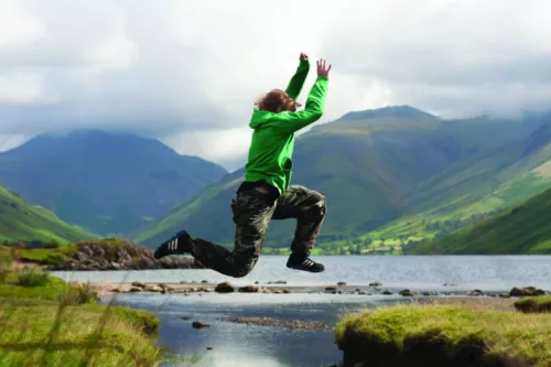 Freedom leaping lake