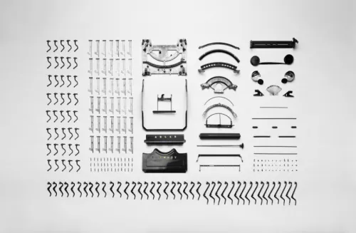 Deconstructed typewriter