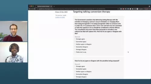 Danny and Alicia Conversion Therapy consultation ban guide