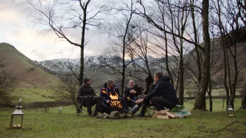 Camp Fire Talking Jesus