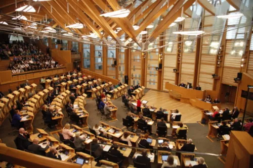 Inside Holyrood Parliament