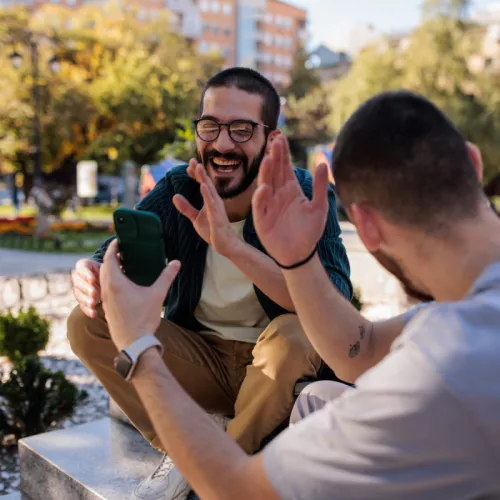 Friends laughing by miodrag ignjatovic on iStock