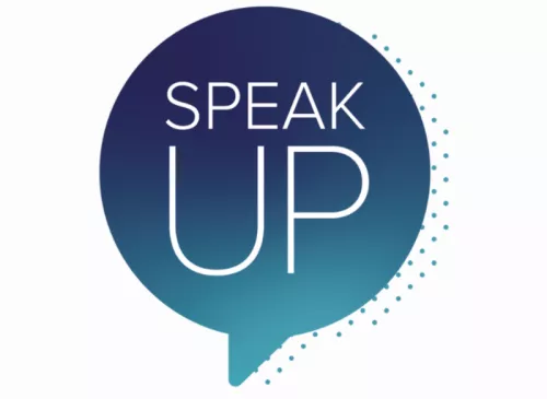 Speak up website card